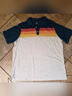 NWOT Harbor Bay Men's 3XLT Quarter Button Down Casual Collared Shirt